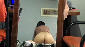 Amateur homemade video of friend's girlfriend riding dick with big tits and anal blowjob action