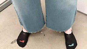 Fucking Smarien75 Bent Over In Wall Mart! Public Amateur Sex