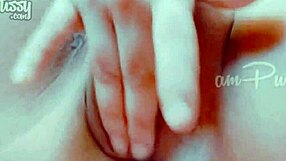 i explore my shaved pussy in closeup homemade session