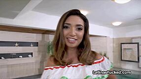 Cocking perfect latina by the pool with hardcore amateurs