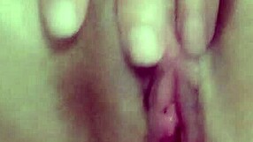 mature woman engages in close-up intimate activities with amateurs at home