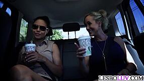 Watching hot lesbian girls pleasure each other