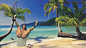 Curvy Amateur Teases With Glass Dildo On Webcam