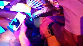 Girl Sits on Ciroc Bottle While Eating Girl Out on Stage