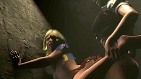 Hey, wanna see this cute blonde teen get taken by her girlfriend in 3d cartoon action?