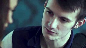 Misha Cross and Victoria Pure share a cock in threesome blowjobs and facials