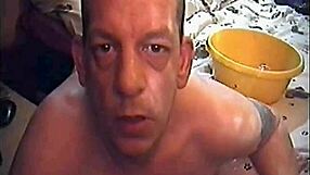 bisexual crossdressing sissy tastes his own asshole with piss humiliation