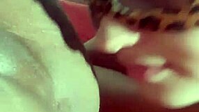 Married woman sucks my ass completely on red