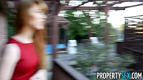 PropertySex - Hot Redhead Agent Seduces with Sexual Moves