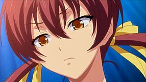 Anime character with big features in sexy hentai scene