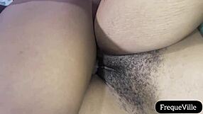 I seduced my big dick tutor and she gave me a blowjob in doggystyle. Her big ass bounced on my monster cock.