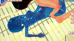 slimegirl in 3d hentai pool adventure