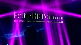 Petite chick sucks big dong in contest