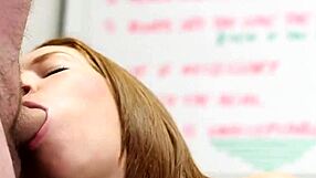 Wacky Model Receives Cumshot Facial Gulping Sperm