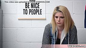 Can Cute Blonde Shoplifter Madison Stop Stealing Or Get Bent Over?