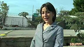 Manon and melia two naughty lesbians fucking a guy in group sex