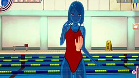 slimegirl in 3d hentai pool adventure