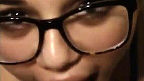 Fucking amateur secretary happily deepthroats a bear