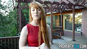 PropertySex - Hot Redhead Agent Seduces with Sexual Moves