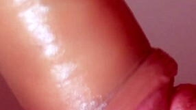 Blonde teen sneaks cum in mouth pov while parents are away