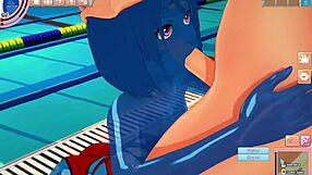 slimegirl in 3d hentai pool adventure