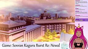 i play senran kagura burst as vtuber lewdneko in this first part of the game
