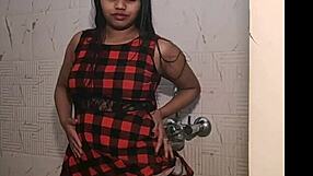 Indian Teen Shows Naked Booty In Bathroom