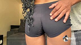 Crazy Couple In Shorts Even For Fun