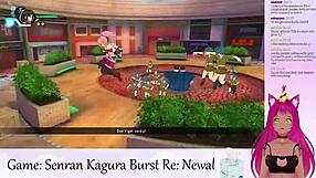 i play senran kagura burst as vtuber lewdneko in this first part of the game