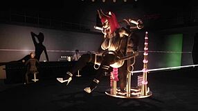 I explore Ryo's adventure in the Red Robin Lounge with machine table and toys.