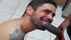 Novinho Plays Game, Ends Up Taking Negao's Big Cock