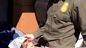 Hey, check out Mercedes Carrera giving a juicy blowjob in her police uniform!