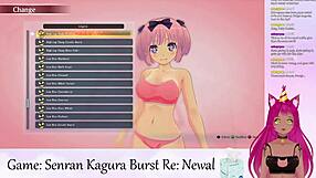 i play senran kagura burst as vtuber lewdneko in this first part of the game