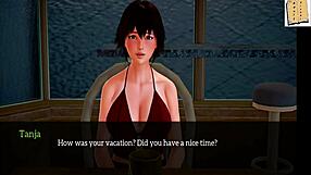 My new family explores big and small tits in anime