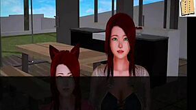 My new family explores big and small tits in anime