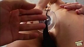 Naughty brunette Alicia Alighatti enjoys anal sex and gaping