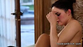 Busty lesbian girlfriends intensely trib in the bedroom. Reaching explosive orgasms!