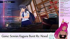 i play senran kagura burst as vtuber lewdneko in this first part of the game