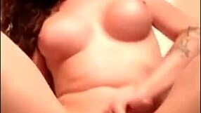 Tranny fucks her ass hard with a dildo.