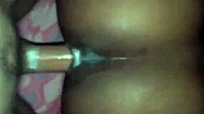 Darkskin cutie, you getting so wet! I can't stop creaming inside you, girl, it's dripping everywhere, making a mess on the sheets, damn, you're too hot for me to handle!