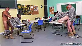 Drill sergeant commands gay military sex in free movie