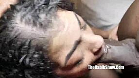 Kupkake spits and slobbers all over Kingkreme's big black cock