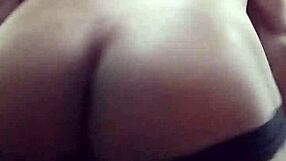 This gay stud strips down to his panties for some action