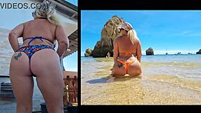 lisa aranha's sensual dance almost leads to a fall on the stairs