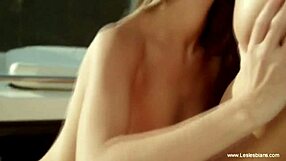 I join beauty and lesbians for a sensual toy session together.