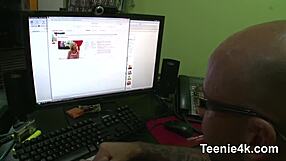 Petite 18+ Brunette Takes Big Cock in IE4K Scene