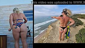 lisa aranha's sensual dance almost leads to a fall on the stairs