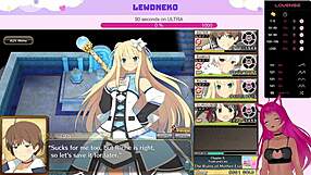 I, Vtuber Lewdneko, plays Evenicle part 12 with big tits moaning.
