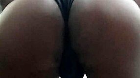 This gay stud strips down to his panties for some action