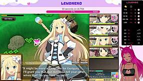I, Vtuber Lewdneko, plays Evenicle part 12 with big tits moaning.